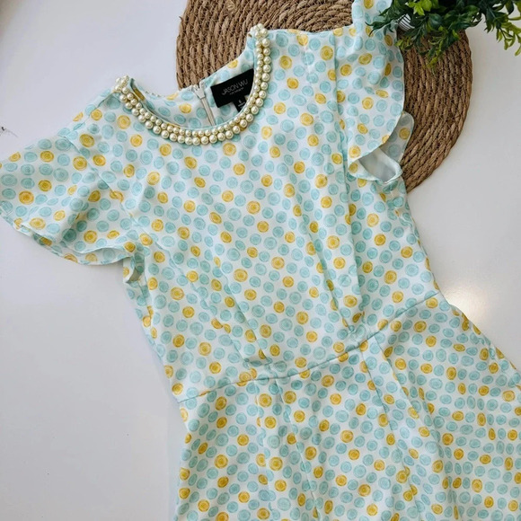 Jason Wu for Target Pastel Pearl Collar Medallion Dress Size 6 - Picture 2 of 8